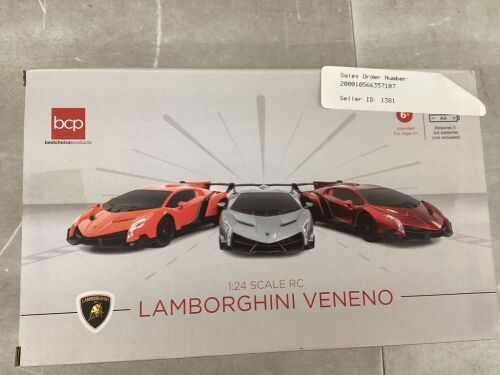 1:24 Scale Kids Licensed RC Lamborghini Veneno Car - Lot 689