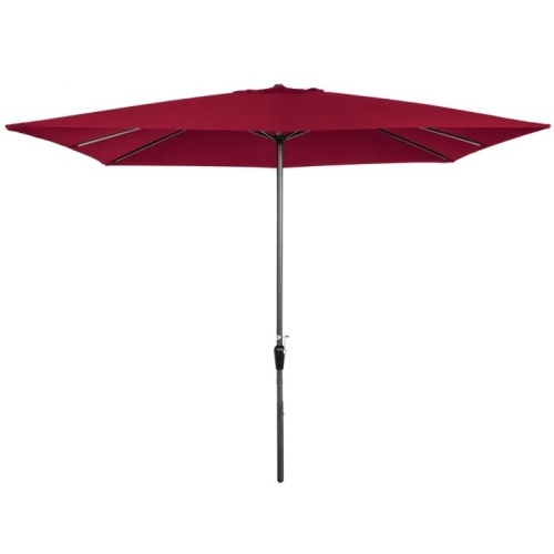 Rectangular Patio Umbrella w/ Easy Crank, UV-Resistant Fabric - 8x11ft - Lot 49