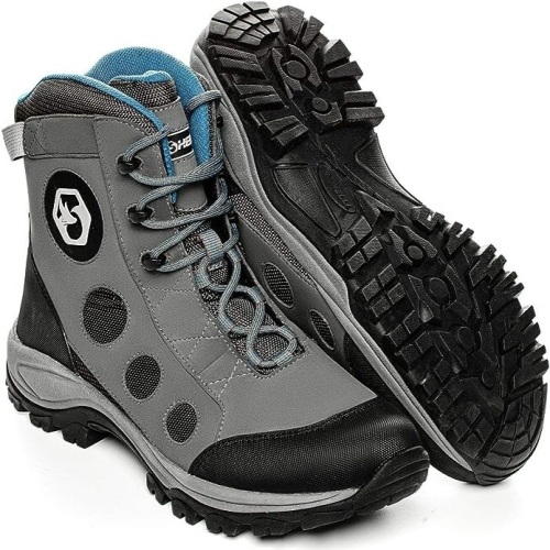 Foxelli Wading Boots – Lightweight Wading Boots for Men, Rubber Sole Wading Shoes, Fly Fishing Boots  - Lot 80