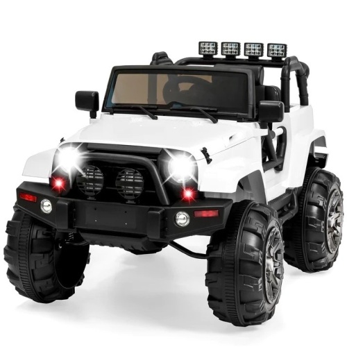 12V Kids Ride-On Truck Car Toy w/ 3 Speeds, LED, Remote, Bluetooth - Lot 152