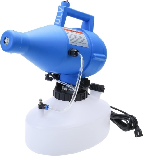 Finderomend 4.5L (1.2 Gallon) Electric ULV Portable Fogger Sprayer Ultra-Low Capacity Atomizer Multi-Purpose Spraying Distance 30ft for Home,Hotel,Church - Lot 193