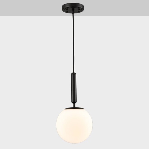 Modern Globe Pendant Lighting For Kitchen Island Black 8 Inch - Lot 314