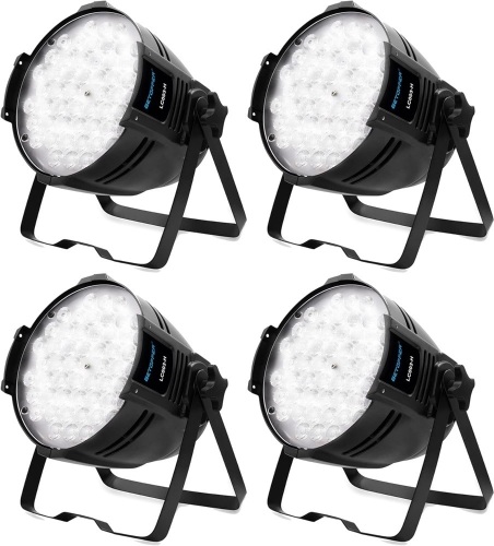 BETOPPER 54 LED Par Lights Super Bright Stage Lighting DMX512 Washing Light White/Off White Church Light 5000 Lumens for Theater,Studio,Photostudio,Party - Lot 324