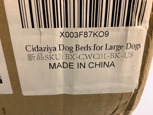 Cidaziya Dog Beds for large dogs - Lot 339