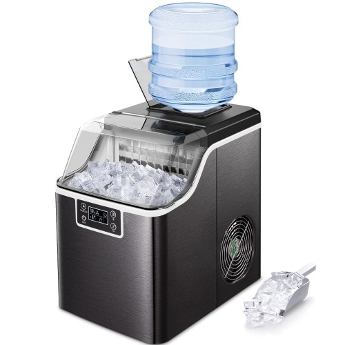 Kndko Ice Makers Countertop, 2,000 pcs/45 lbs/Day,2 Way Filling,Self-Cleaning,6 Gears Ice Size Control,24H Timer, ice Machine Maker countertop for Home - Lot 342