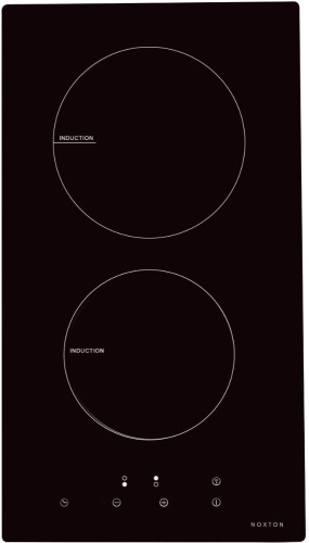 NOXTON Induction Cooktop, Built-in 2 Burners Electric Stove Top Hob with Touch Control Child Safe Lock Timer Key Auto Shut Off with Hard Wire 3500W  - Lot 354