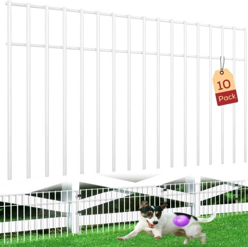 10 Pack Animal Barrier Fence, Dog Digging Fence Barrier, Fence Blockers for Dog, Bottom Fence Barrier, Barrier Fence, Animal Barrier Fence No Dig, 24"L - Lot 362