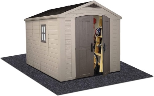 Meitola Outdoor Storage Shed Mat，Waterproof and Dustproof Outdoor Carport Mat—Backing Prevents Liquid Penetration，Soft Material, Patio Furniture - Lot 388