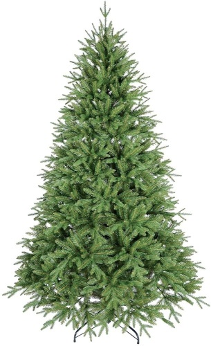 MAKEATREE 6.5FT Artificial Christmas Tree,Unlit Premium Hinged Spruce Artificial Christmas Tree 2121 Tips and Solid Metal Stand Easy to Assemble with Christmas Tree Stand (6.5FT 2121tips) - Lot 435