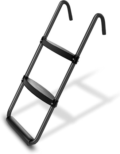 Simple Deluxe Trampoline Ladder with Horizontal Wide Steps Skid-Proof Steps Simple Deluxe - Lot 488