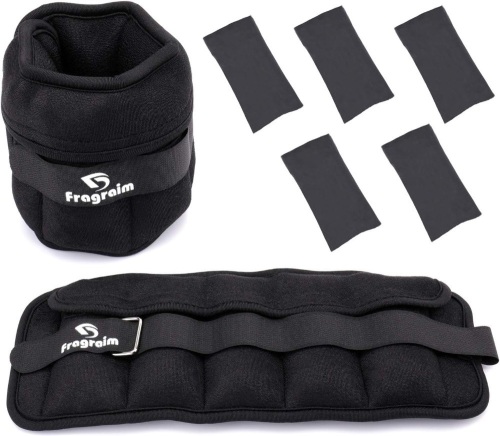 Adjustable Ankle Weights 1-3/4/5/6/8/10/12/15/20 LBS Pair with Removable Weight for Jogging, Gymnastics, Aerobics, Physical Therapy - Lot 491