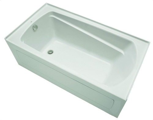 Mirabelle MIRBDS6032LWH White Bradenton 60" X 32" Three-Wall Alcove Soaking Tub with Left Hand Drain - Lot 542