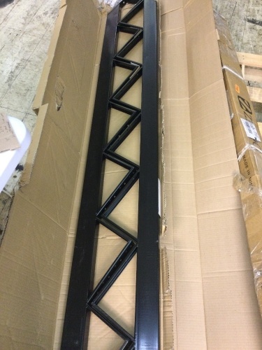 MTB Supply INC Steel Stair Riser 7-Step Black Pack of 2 - Lot 628
