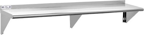 HALLY SINKS & TABLES H Stainless Steel Shelf 18 x 72 Inches, 500 lb, Commercial Wall Mount Floating Shelving for Restaurant, Kitchen, Home and Hotel - Lot 651