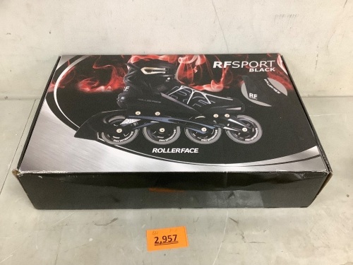 Roller Face RFsport Black Men size 10 inline Skates - Lot 2957