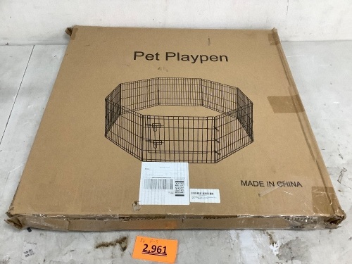 Puppy Pet Playpen 8 Panels - Lot 2961