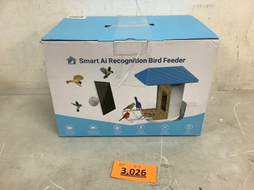 Yukhsin AI Smart Recognition Bird Feeder - Lot 3026