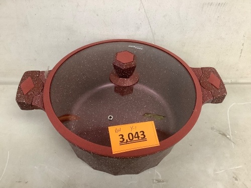 Red Hotpot Cooking Pot - Lot 3043