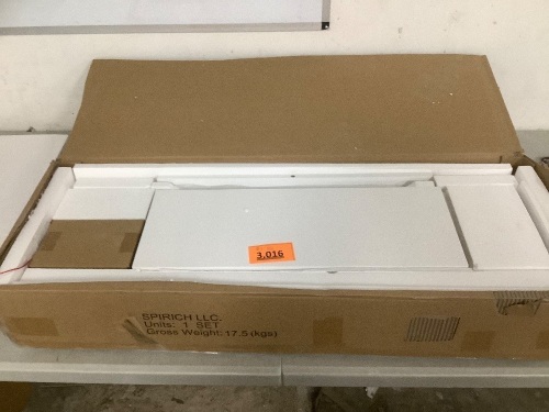 2 Door Spacesaver cabinet white - Lot 3016