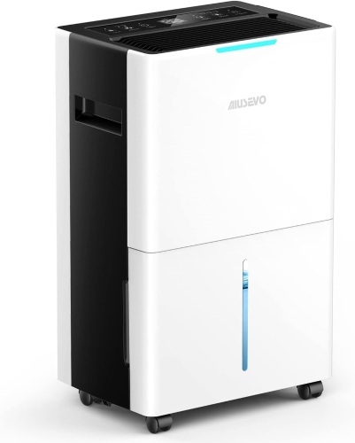 1500 Sq.ft Dehumidifiers for Home Basements, Aiusevo 22 Pint Dehumidifier Room, with Auto and Manual Drainage, Intelligent Humidity Control, 3 Operation Modes, Ideal RV, Bathroom, White, (AS280) - Lot 3056