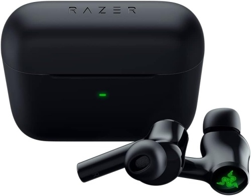 Razer Hammerhead True Wireless (2nd Gen) Bluetooth Gaming Earbuds: Chroma RGB Lighting -60ms Low-Latency- Active Noise Cancellation - Dual Environmental Noise Cancelling Microphones- Classic Black - Lot 3104