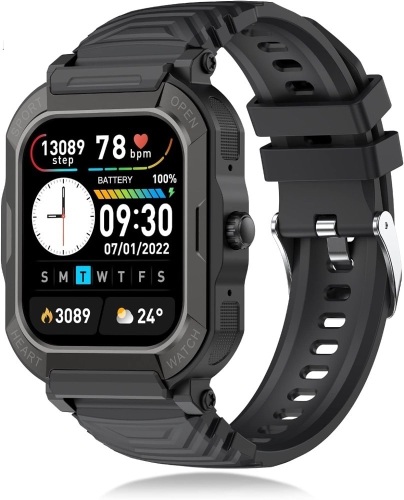 1.91'' Military Smart Watch for Men Phone Call (Dial/Receive) Smartwatch, Fitness Tracker, Compatible for Android iOS Phones, 113 Sport Modes Activity Health Monitor Notification/Reminder - Lot 3121