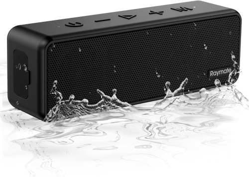 Raymate Bluetooth Speakers, 20W IPX7 Waterproof Speaker Wireless Bluetooth-V5.0, HiFi Stereo Sound, 1000mins Playtime, Portable Speaker for Home, Outdoor, Party - Lot 3124