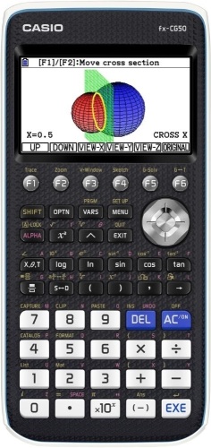 CASIO PRIZM FX-CG50 Color Graphing Calculator,Black & White,7.21"Wx10.32"Lx2.05"H - Lot 3157