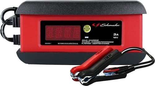 Schumacher SP1297 Fully Automatic Battery Charger, Maintainer, and Auto Desulfator - 3 Amp, 12V - For Cars, Motorcycles, Lawn Tractors, Power Sports, Marine Batteries - Lot 3210