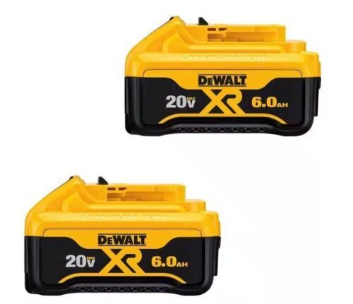 DEWALT 20V MAX XR Premium Lithium-Ion 6.0Ah Battery Pack, 2 Pack - Lot 47