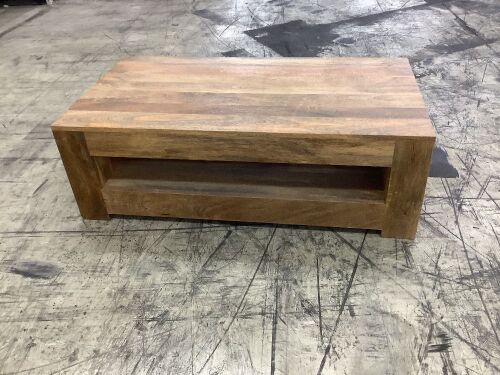 Mantis Light Natural Solid Mango Coffee Table  - Lot 280