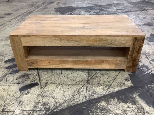 Mantis Light Natural Solid Mango Coffee Table  - Lot 311