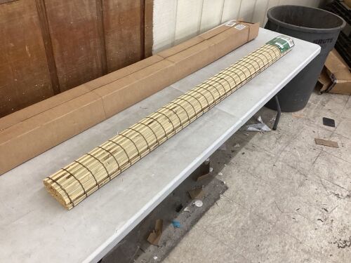 Bamboo Roman Shades 72" x 72"  - Lot 319
