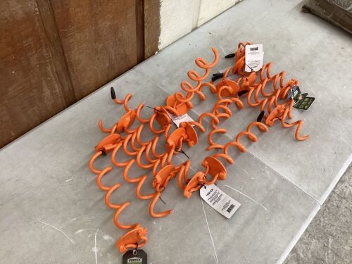 Lot of Vortex 10 in. Steel Folding Ring Spiral Ground Anchor  - Lot 535
