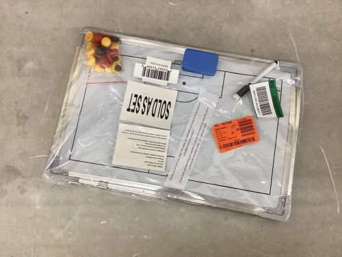 Magnetic Soccer Coaching Clipboard in White  - Lot 539