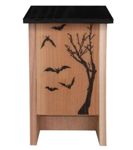 Decorated Cedar Bat House, Holds 50-Bats  - Lot 549