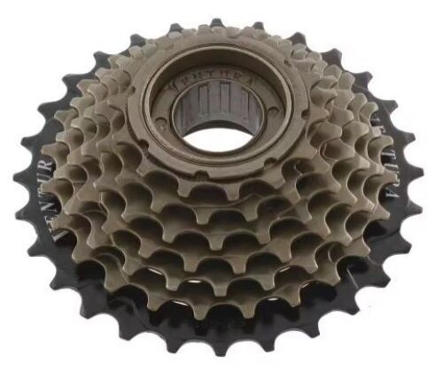 Ventura 6 Speed 14-28 Teeth Black/Brown Freewheel  - Lot 550