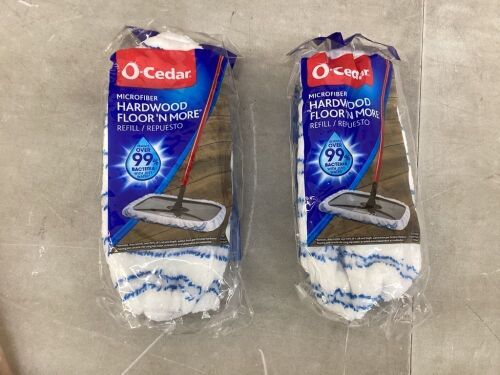 Lot of (2) O-Cedar Hardwood Floor 'N More Microfiber Dust Mop Head Refill - Lot 552