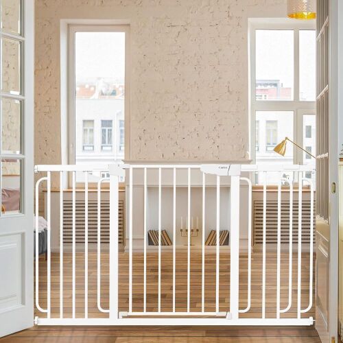 Cumbor 29.7-57" Baby Gate for Stairs, Extra Wide - Lot 705