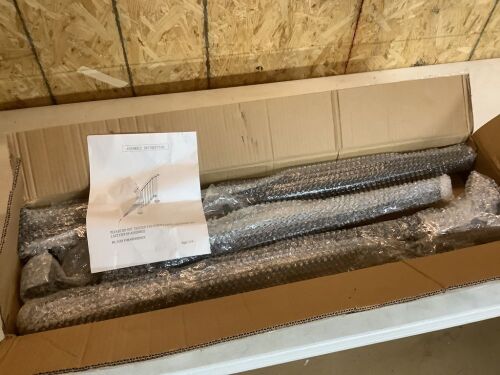 VEVOR Outdoor Stair Railing Fits 1 or 2 Steps Black  - Lot 733