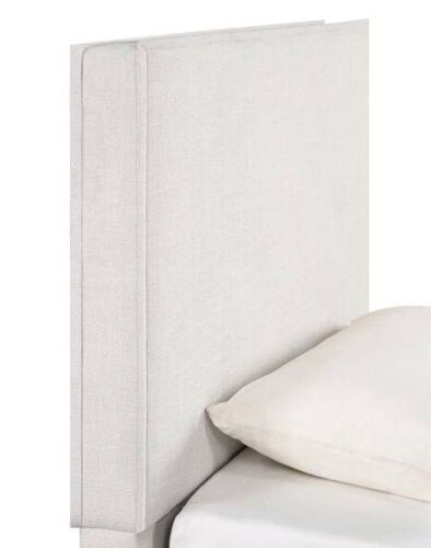 Izzy Sand Fabric Upholstered Twin Headboard - Lot 743