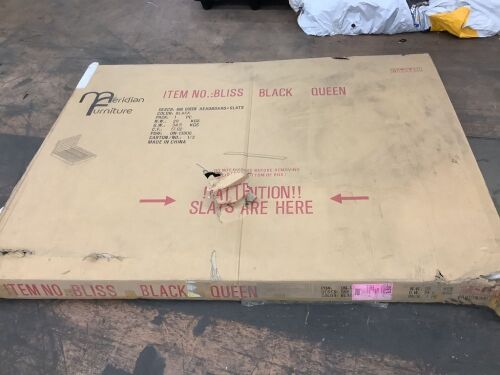Queen Headboard & Slats  - Lot 479