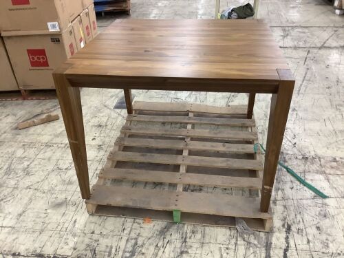 West Elm Dining Table - Damaged Legs, No Leaf  - Lot 160