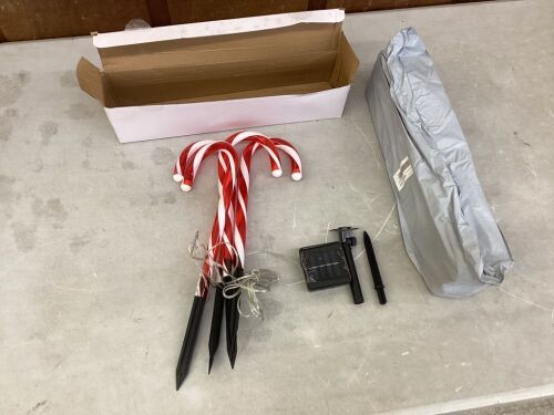 Lot of (2) Solar Candy Cane String Lights - Lot 261