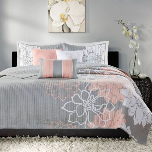 Madison Park 6pc Jane Coverlet Set, King  - Lot 259