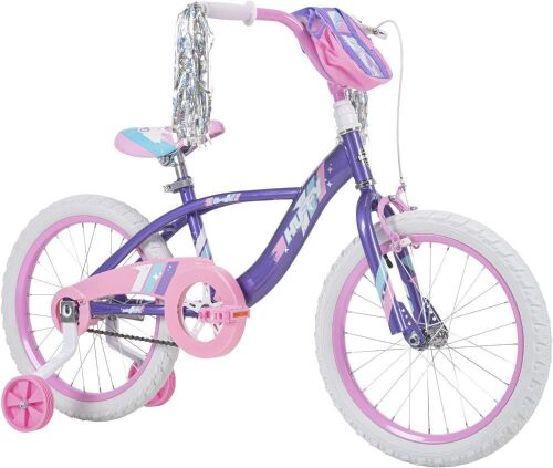 Huffy Kid Bike Quick Connect Assembly Glimmer 16 inch, Purple - Lot 75