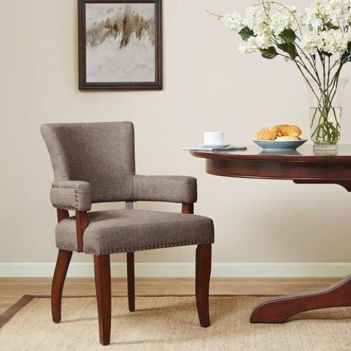 Madison Park Dawson Upholstered Dining Arm Chair - Lot 174