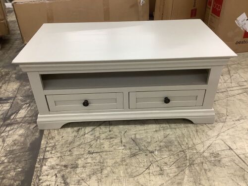 Arlette Grey Coffee Table in Painted Hardwood  - Lot 31