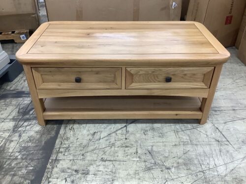 Wiltshire Natural Solid Oak Coffee Table - Lot 32