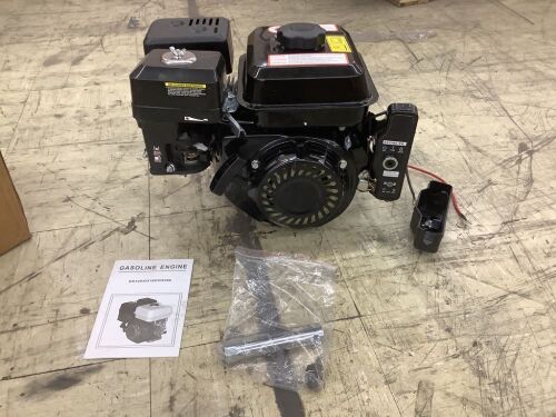 7.5HP 4-Stroke Electric Start Horizontal Engine, 212CC Industrial Grade OHV Gasoline Engine - Damage to Ignition Cover, Never Had Gas In It - Lot 13